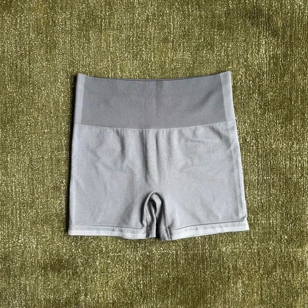 Outdoor-voices Women's Grey and Blue Shorts